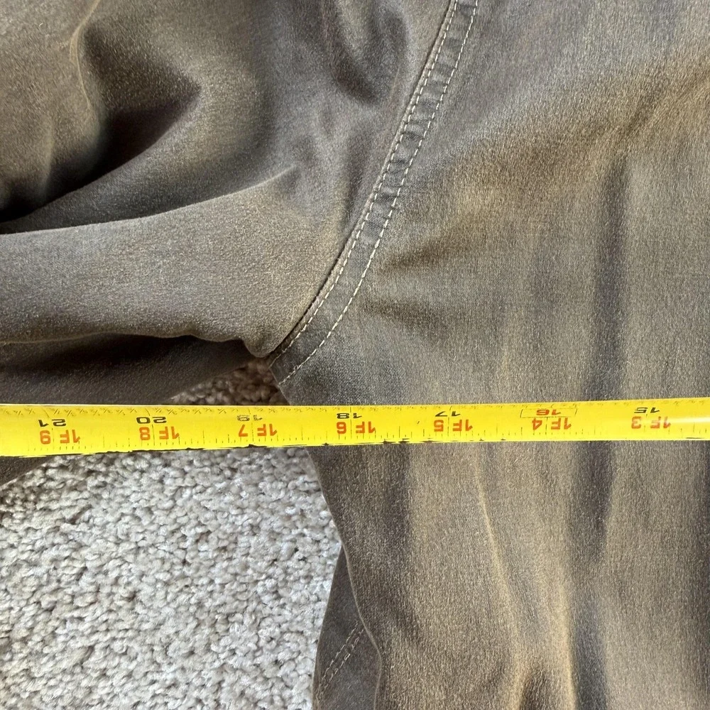 Legendary Whitetails Jacket Mens Small Brown Canvas Hooded Insulated Parka Lined